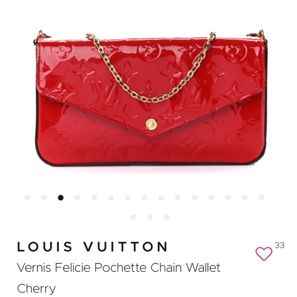 Authentic Louis Vuitton vernos felicite pochette chain wallet - Picture 2 of 11